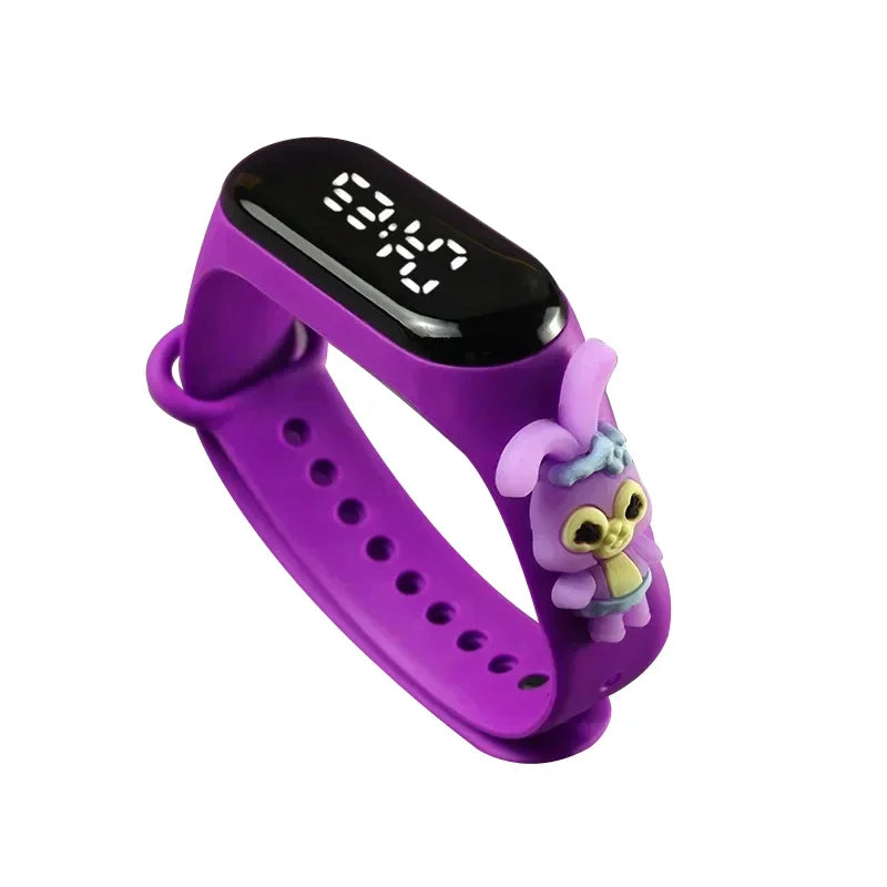 Waterproof Children's Smart Watch Cartoon LED Digital – Fun Electronics Wristwatch Birthday Gift for Kids Age 2-15 - I YAN