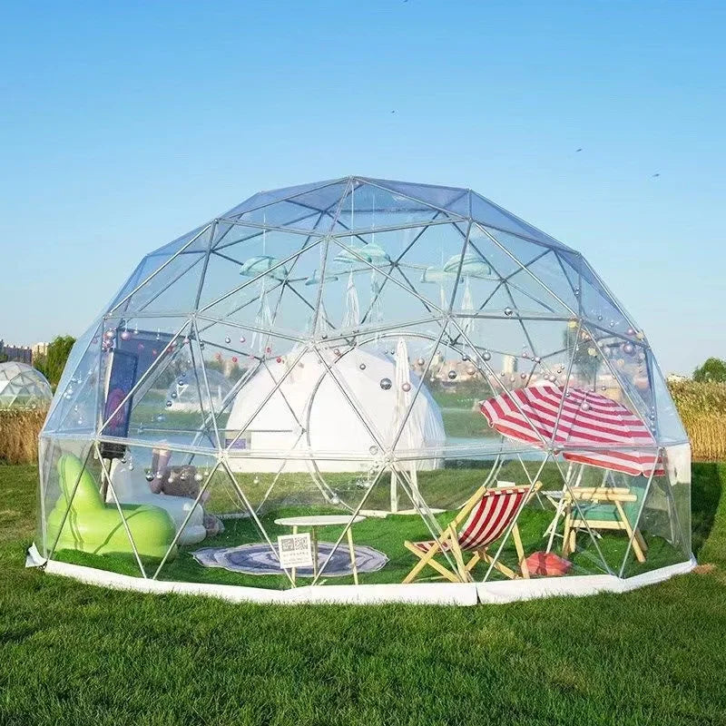 3.6M TPU Clear Bubble Dome Tent Luxury PVC Garden Style for Outdoor Events Parties Camping Cafe Dining Durable Weather Resistant