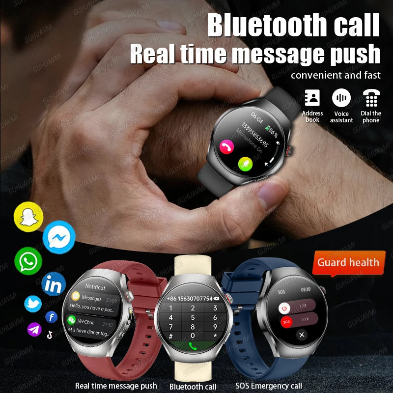 2026 New Nursing Grade Body Analysis Smart Watch  ECG Blood Lipid Uric Acid Body Fat Sport IP68 Voice Call SmartWatch Man Women