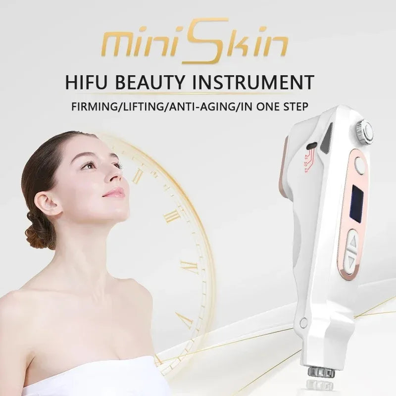 2025 Professional Mini Hifu Facial Rejuvenation Anti Aging Wrinkle Beauty Machine Ultrasonic Skin Care SPA Salon Home Use Device