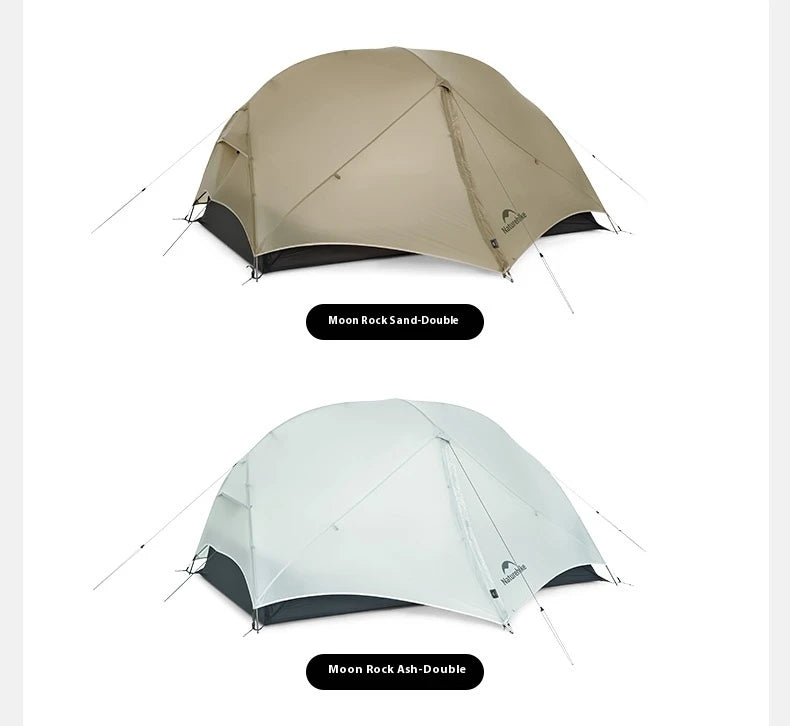 Naturehike 2025 Mongar UL Camping Tent 1-2 People 15D Nylon 3 Season Tent Waterproof Ultralight Portable Outdoor Tent With Mat