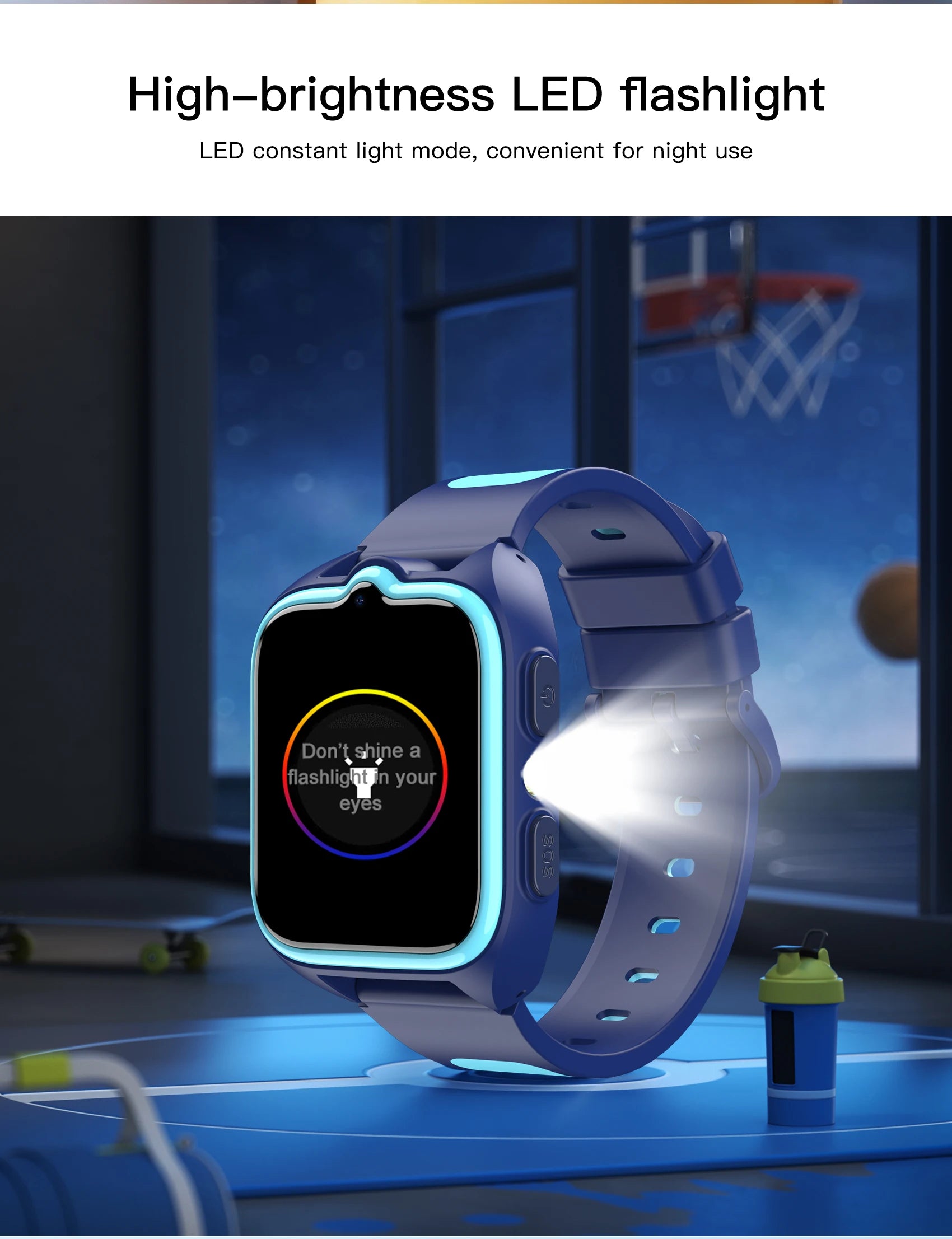 Blackview Z30 kids smartwatch with AI GPS, 4G video call, phone functions, and LBS+WiFi positioning for children.