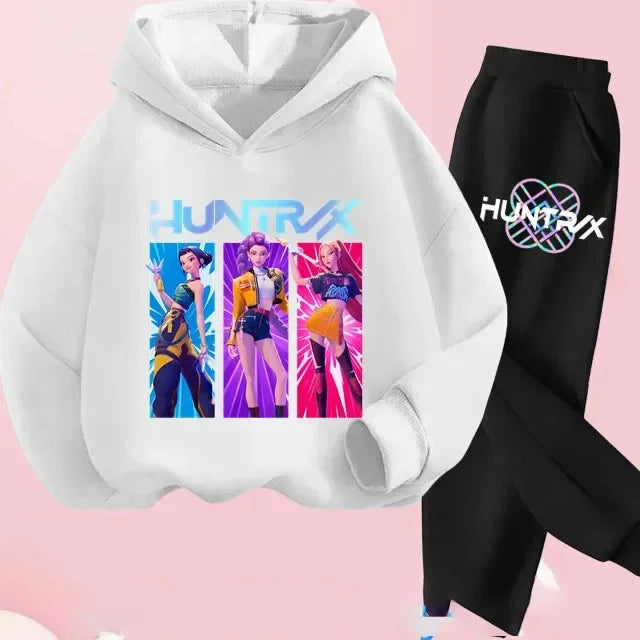 K-Pop Demon Hunters Kids Hoodie Set – Soft Breathable Sweatshirt Suit Girls & Boys Ages 4-13 - I YAN