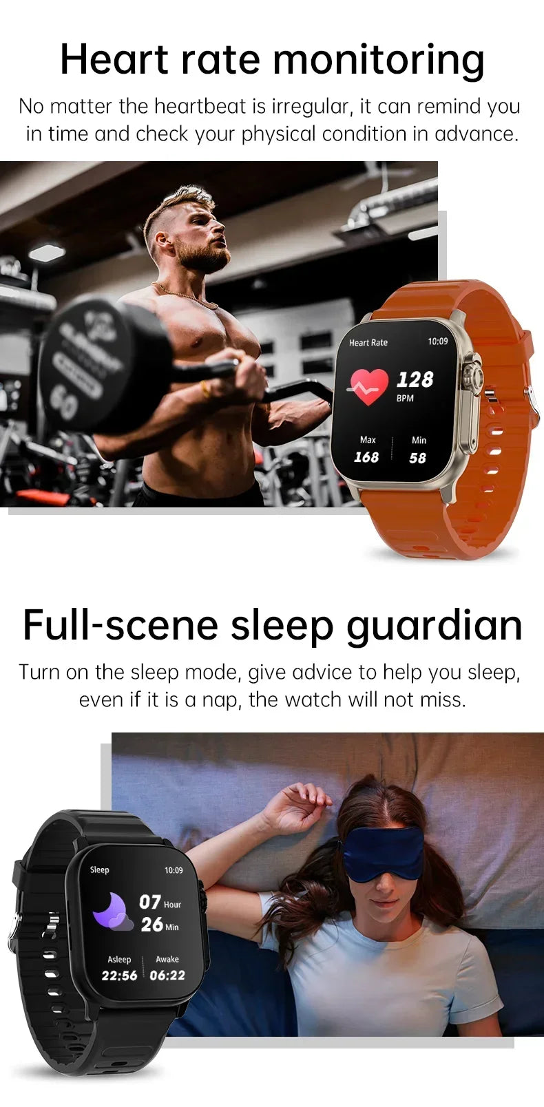 New Smartwatch Men 49mm Series 8 2.3"AMOLED Screen NFC Compass Waterproof For Apple Watch IWO Ultra 8 Smart Watches 2025 Android