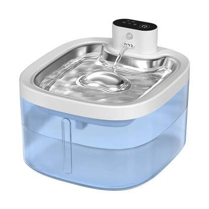 Wireless Cat Water Fountain 3.5L Pet Water Dispenser 4000mAh Long Lasting Battery Life Stainless Steel Pallet and Motion Sensing