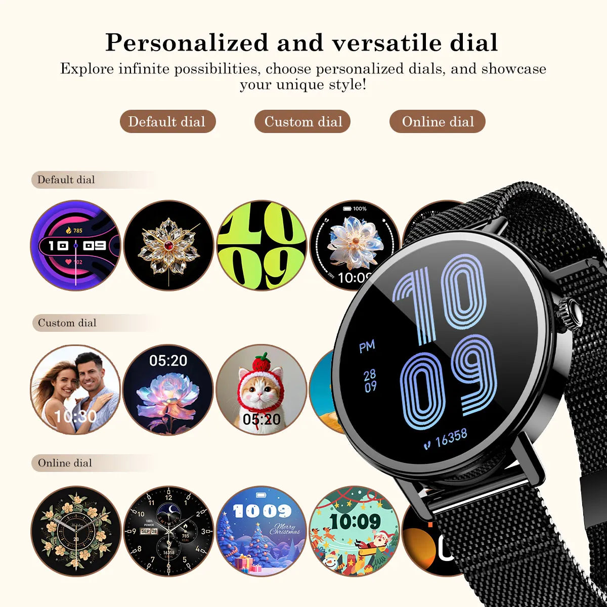 【World premiere】Blackview X30 Smartwatch 1.26" Display Lady's smartwatch Al voice assistant health monitoring Bluetooth call