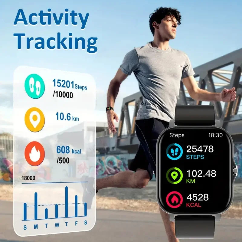 KESHUYOU  Smart Watch Bluetooth Talking Blood Oxygen/Blood Pressure Monitor Smart Watch for Women Men Holiday Gift