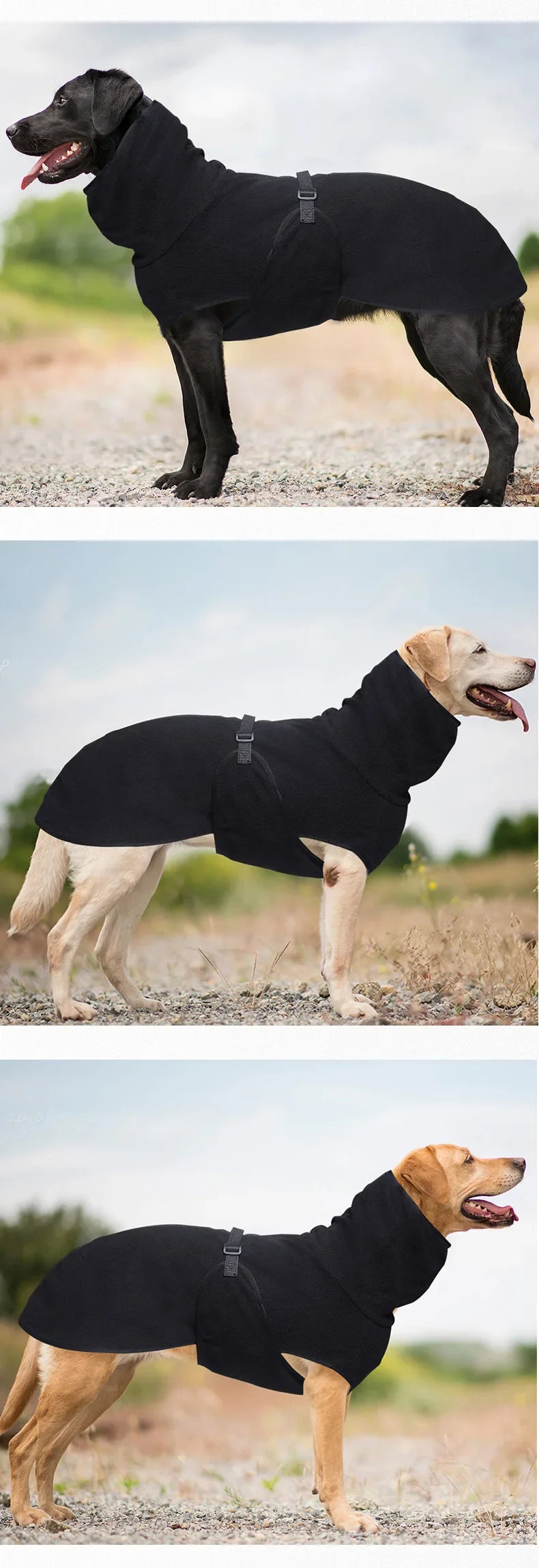 Winter Warm Dog Vest Jacket – Coat for Medium & Large Dogs