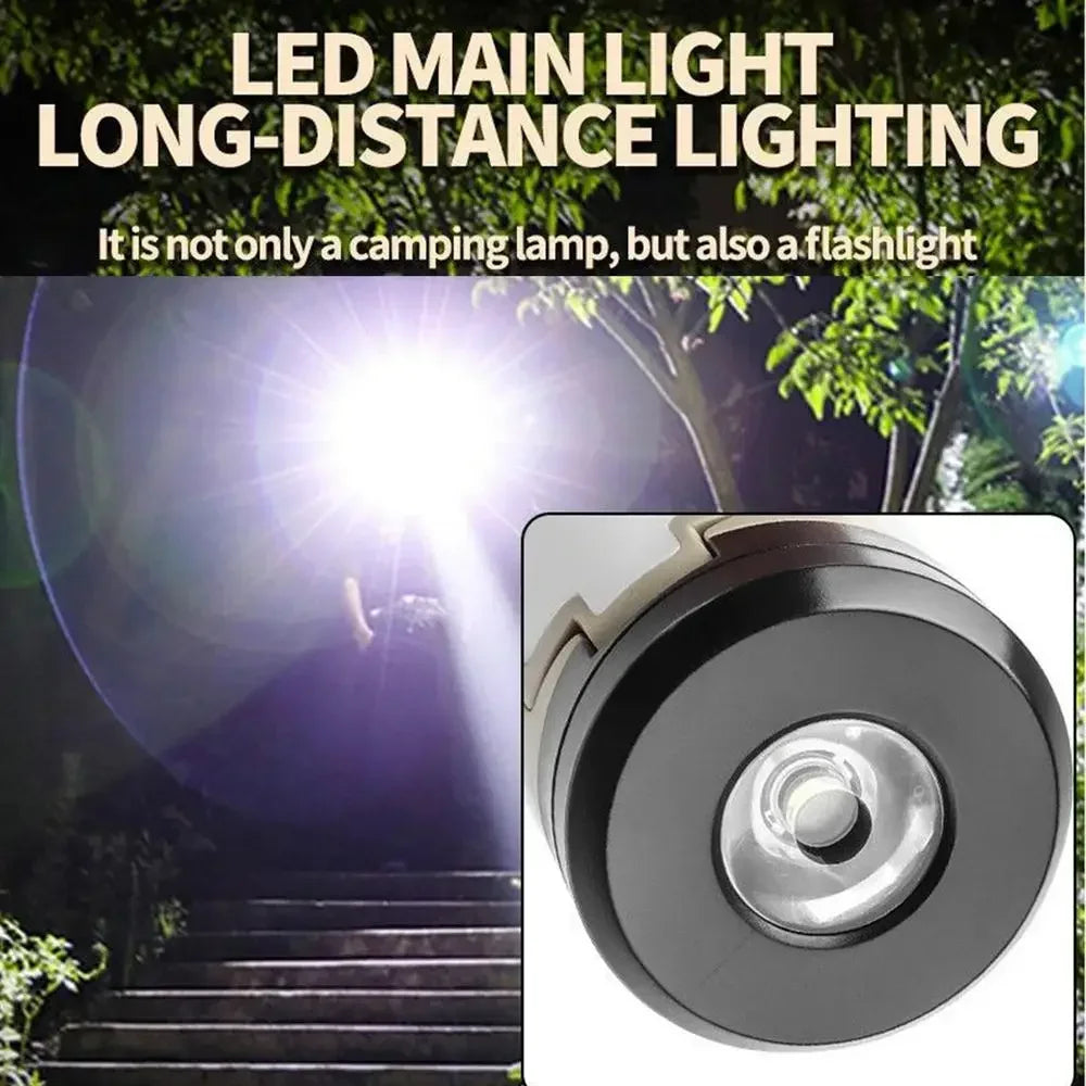 Portable Camping Lantern LY23 6 Modes Adjustable Brightness Hanging Foldable 1200mAh Emergency Light Outdoor