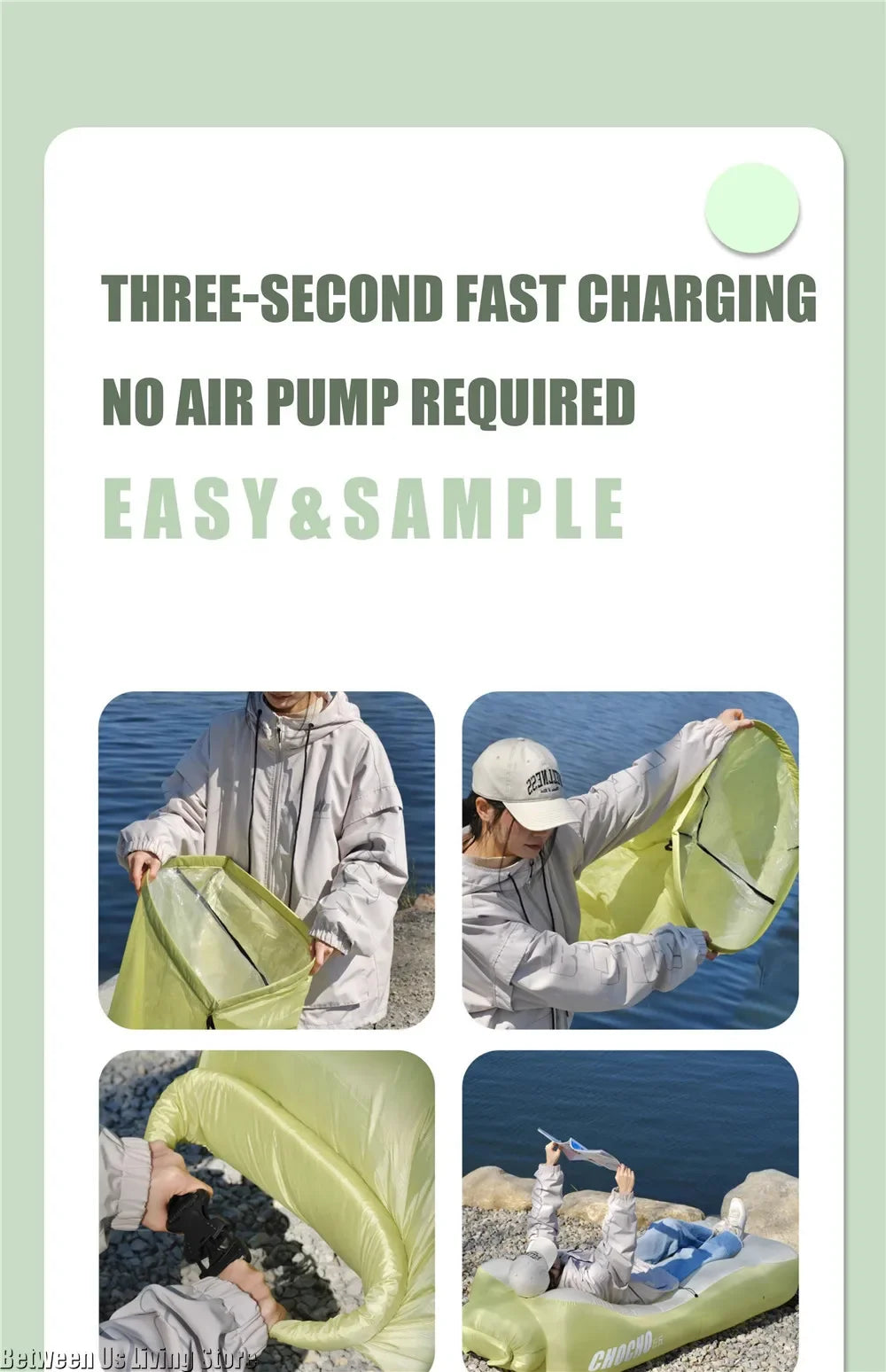 Outdoors Inflatable Sofa Folding Chair Amphibious Bean Bag Sofas Portable Mattress Swimming Pool Seaside Beach Camping