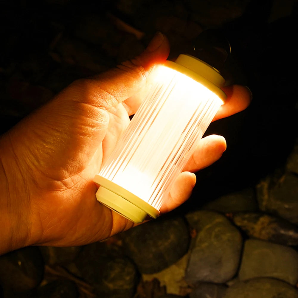 NEW USB Rechargeable Flashlight Powerful 3000mAh Mini LED Camping Lanterns Warm White Light Haning 38 Explore Camp Light Outdoor