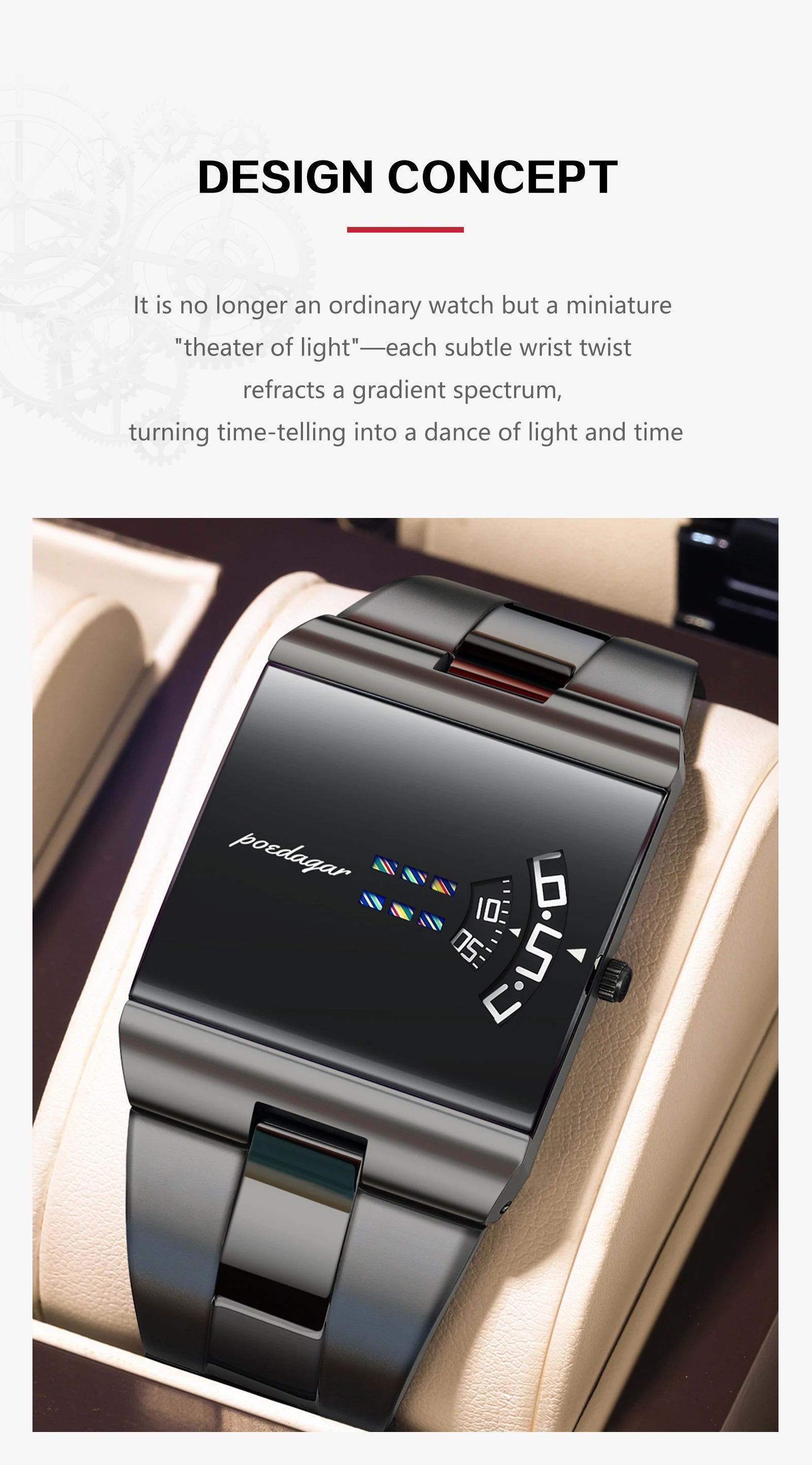 POEDAGAR Original Fashion Men Wristwatch Waterproof Business Elegant Man Clock Stainless Steel Quartz Casual Men's Watches Reloj