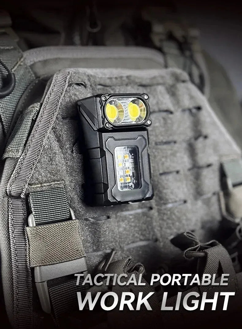 Tactical Edc Flashlight Light Portable Multifunctional Torch USB Rechargeable Outdoor Camping Emergency Light Fishing Lanter