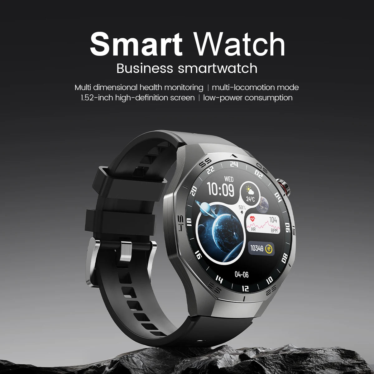 Android and ios Smart Watch Men AMOLED Screen GPS Motion trajectory Heart Rate Bluetooth Calls SmartWatch Waterproof
