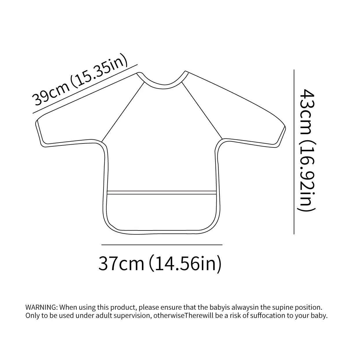 Long Sleeve Baby Bibs Water Dirt Proof Burp Cloths Cute Infant Eating Child Drawing Apron Self Feeding Bib Boy Girl 0-3 Year