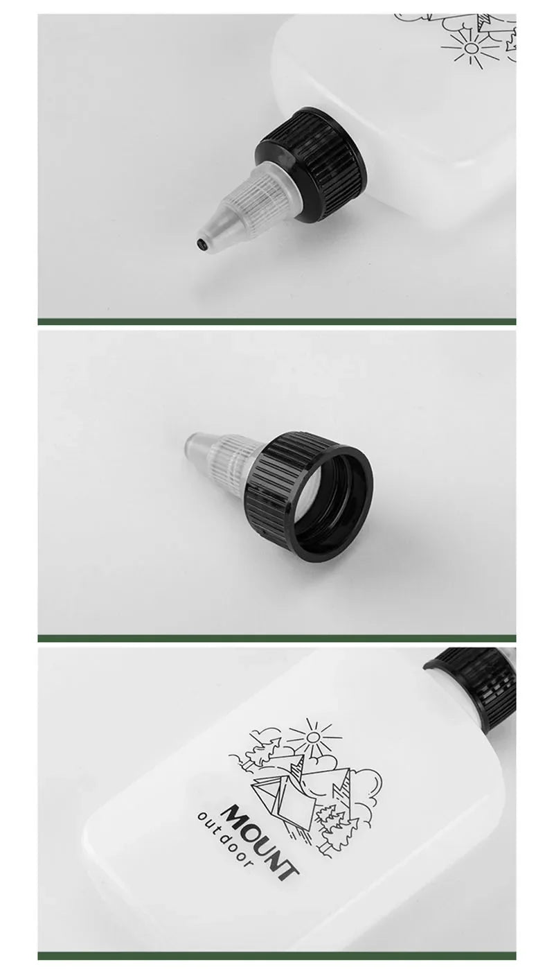 1/3Pcs 120ml Outdoor BBQ Seasoning Bottle Oil Dispenser Bottle Condiment Container Seasoning Squeeze Bottle for Camping Supplies