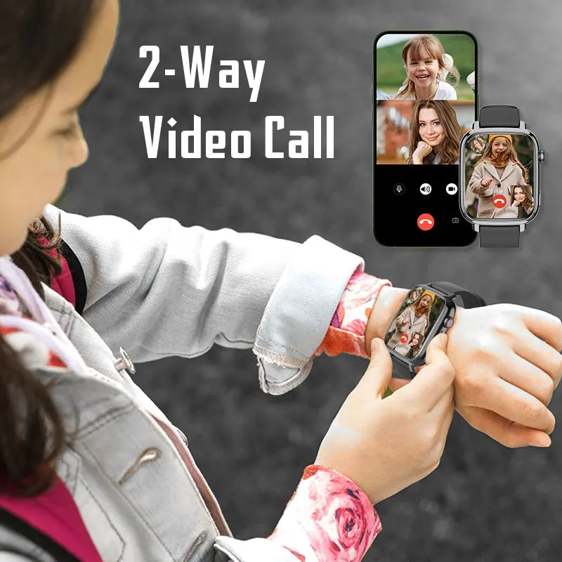 I YAN Wonlex KT34 kids smartwatch with GPS tracker, 4G WiFi, video call, and WhatsApp, featuring a colorful display and adjustable strap.