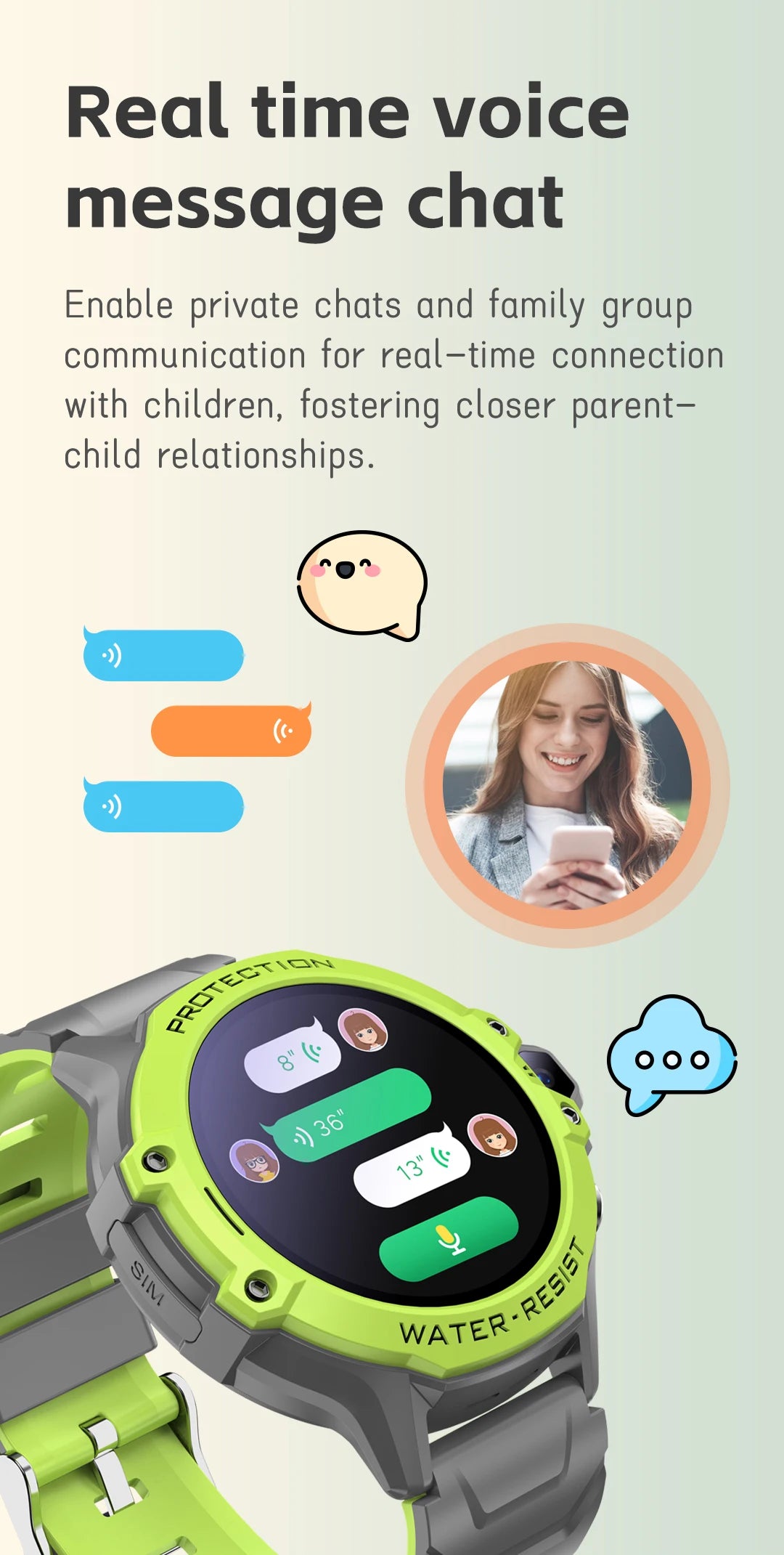 VALDUS 2025 New VK55 4G Children Smartwatch SOS Emergency Call GPS Electronic Fence 0.3 Mpix Camera SIM Card Children Smartwatch
