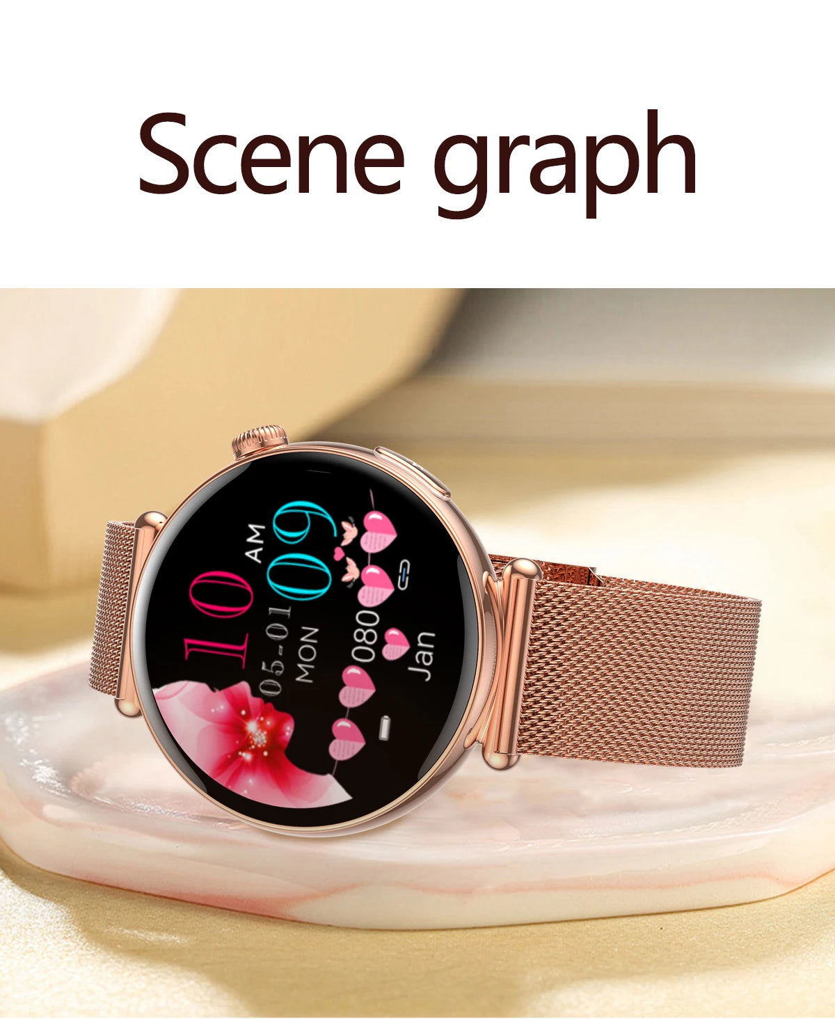 2026 New Women AI Smart Diagnosis Smart Watch HRV+ECG Uric Acid Blood Oxygen Health Monitor IP68 Waterproof Sports Smartwatches