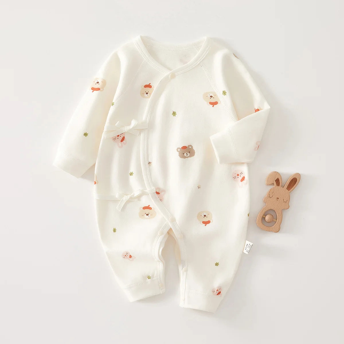 AYNIGIELL High-Quality Newborn Baby Jumpsuit Four Season Cute Children's Jumpsuit 0-6M Cute Baby Girl Male Baby Clothing - I YAN