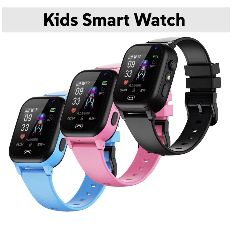 Kids Smart Watch 5G Multifunctional Waterproof IP57 SOS GPS Camera Call Sim Card Child Gifts Sport Watches Tracker 2026