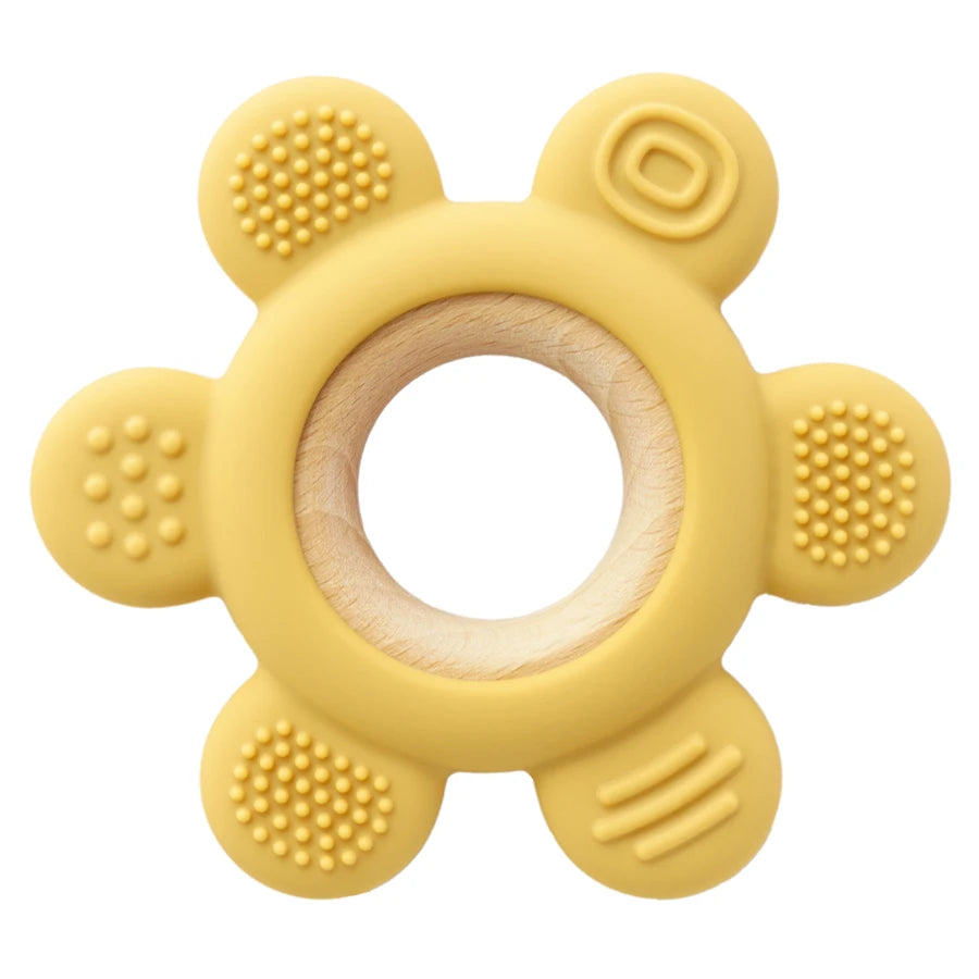 1PC Baby Silicone Teether Rudder Shape Necklace Teether Toy BPA Free Silicone Children Goods Infant Sensory Chewing Toys