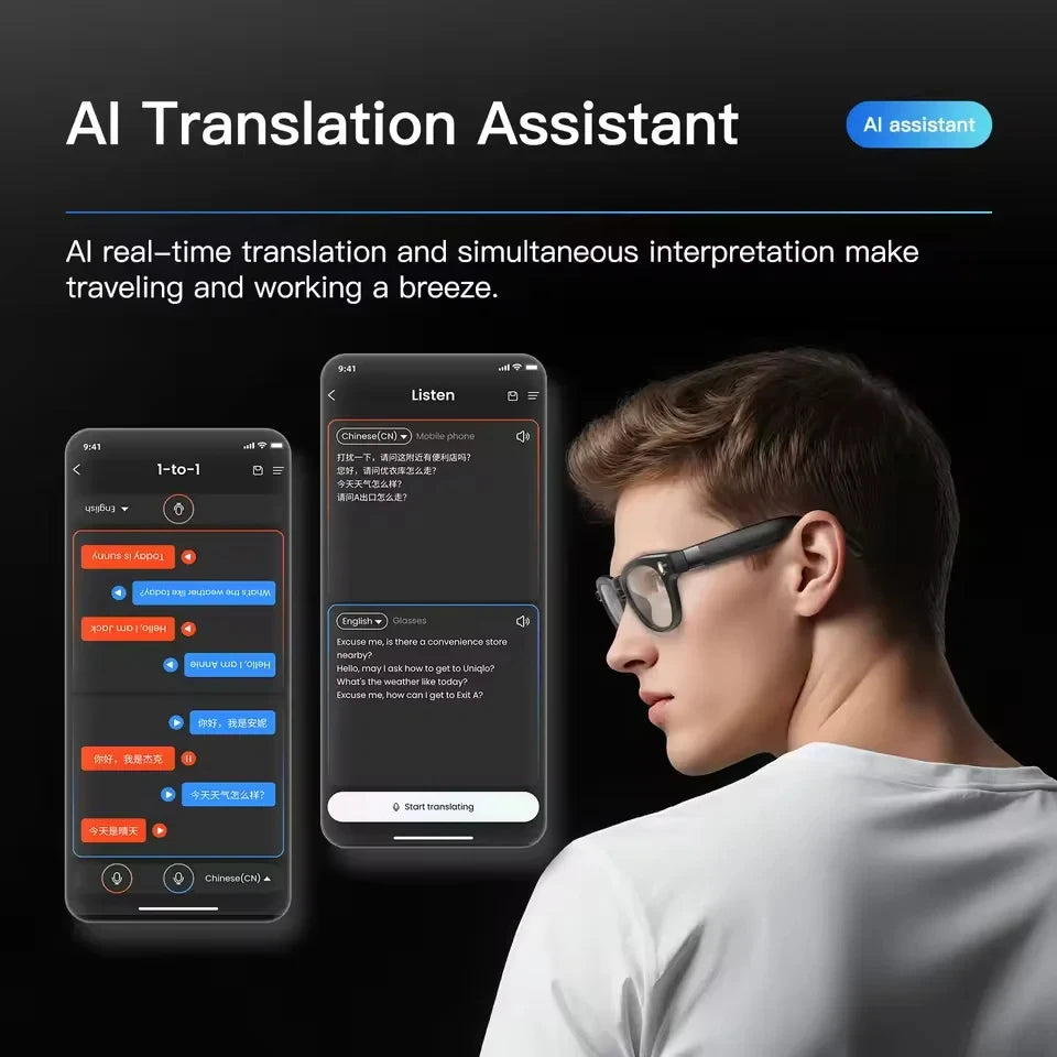 2026 8K HD AI Smart Glasses Men Chat GPT 800MP Camera Bluetooth Call AI Translation Voice Assistant Control Sunglasses Women