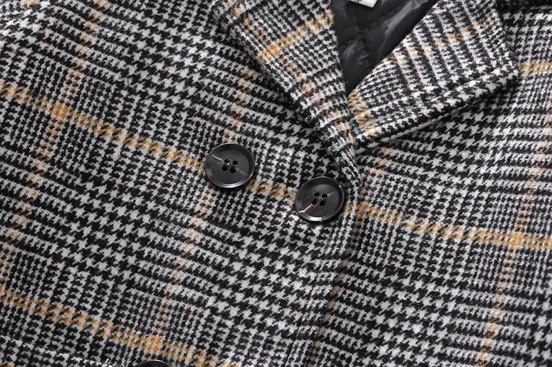 New Spring Autumn Boys Coats Long Style Grid Design Handsome Trench Coat For Kids 2-6 Years Old British Style Jacket