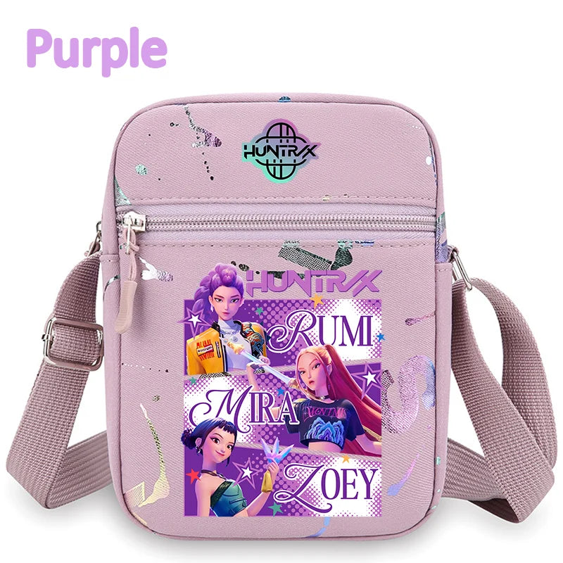New⭐️KPOP Demon Hunters Crossbody Phone Bag Single Shoulder Pouch Coin Wallet Purse Warriors Handbag Fans Gril Gifts