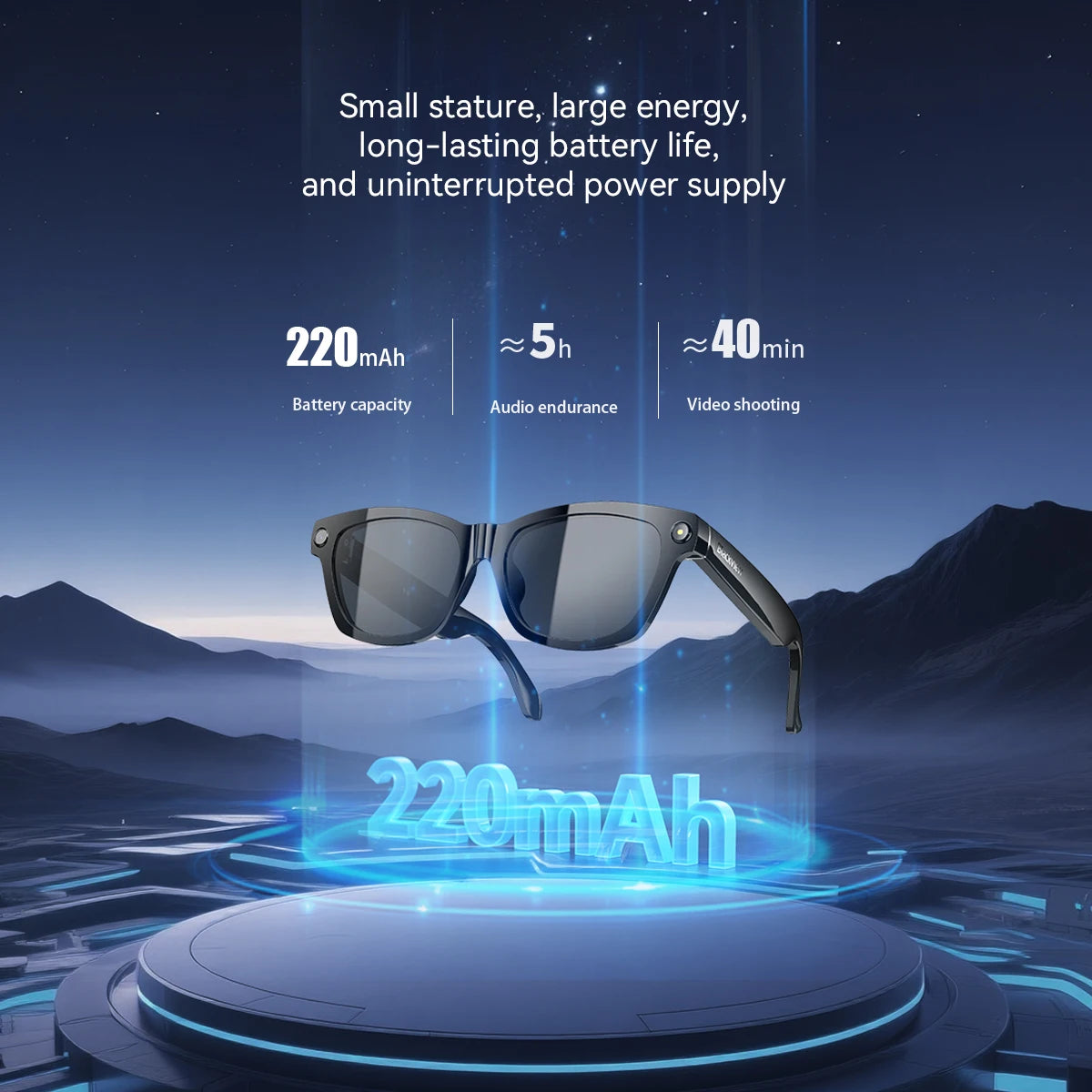 【World premiere】Blackview BV100 AI Shooting glasses 2K HD 800W Pixels camera Bluetooth Call Voice Assistant Smart Glasses
