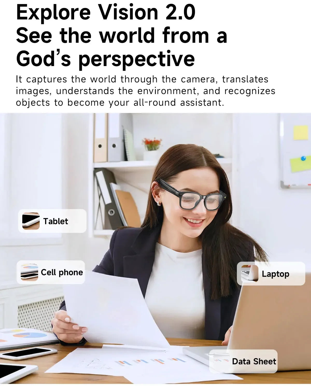 Lenovo 100MP Camera 8K HD Smart Glasses Chat GPT 260mAh Battery Bluetooth Call Voice Assistant Control Smart Glasses for Men