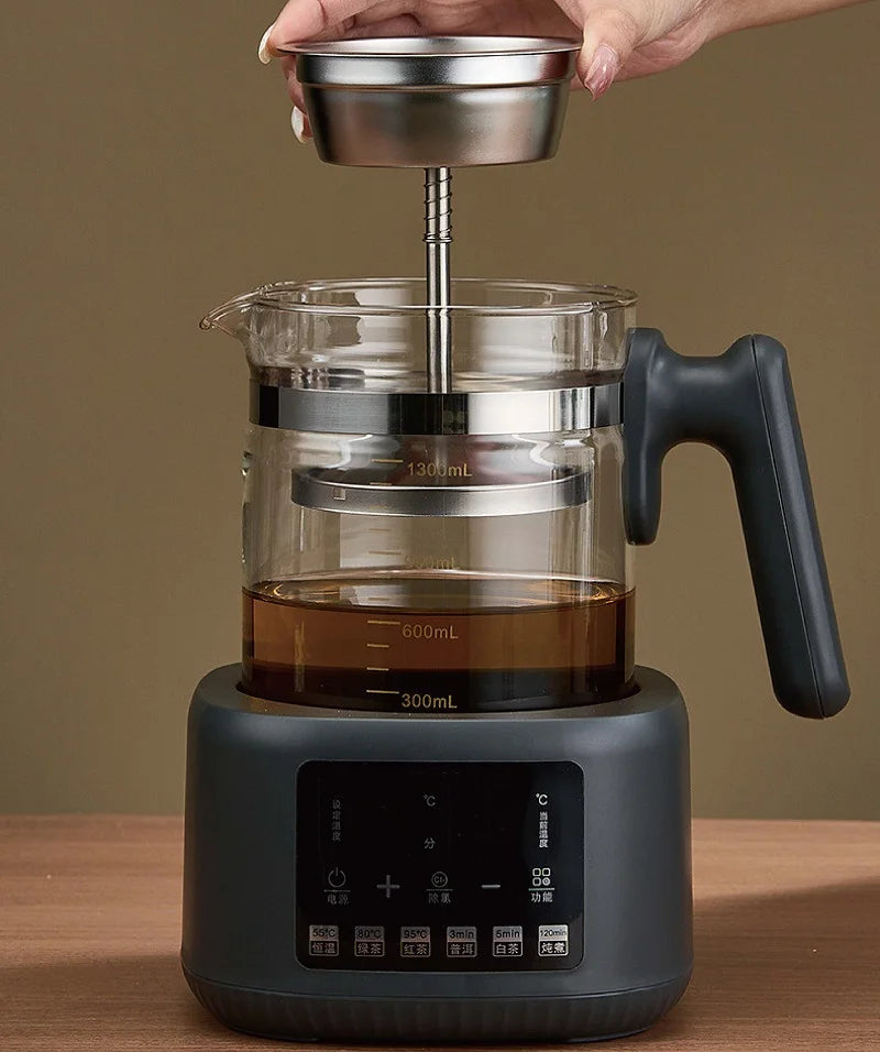 1.3L Tea Maker Baby Constant Temperature Milk Regulator Steam Spray Office Tea Kettle Multifunctional Electric Kettle 220V