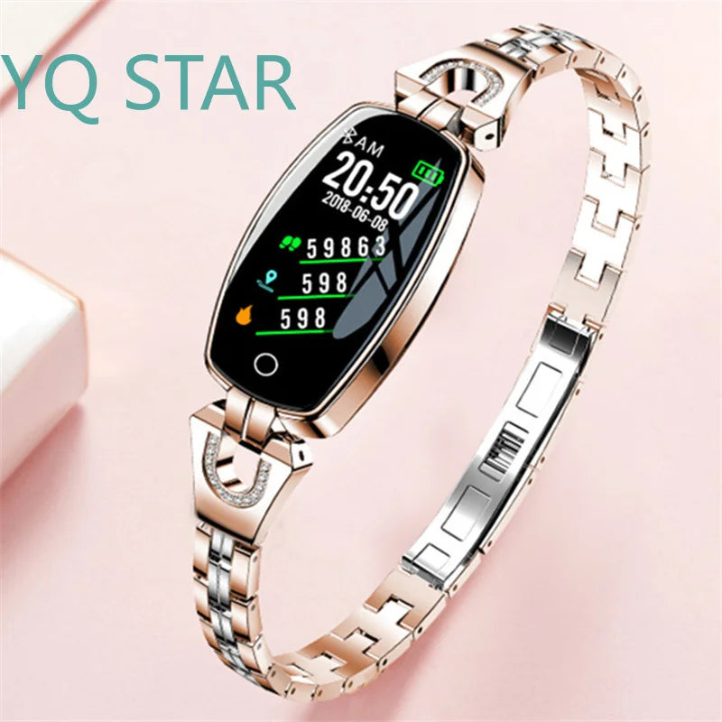 Lemonda H8 Stainless Steel Sleep Heart Rate Tracker Smart Watch with Call Reminder Waterproof Touch Screen Online Sports