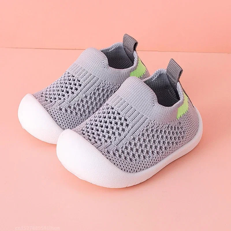 Toddler Slip-On Sneakers – Breathable Knitted Kids Casual Shoes for Boys & Girls (0 Months–4 Years) - I YAN