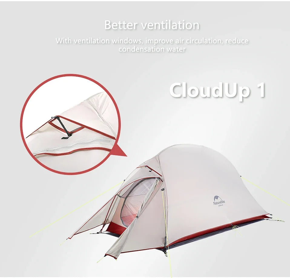 1 2 3 Person Camping Tent Ultralight Waterproof Trekking Tents Hiking Backpacking Shelter Tent Travel Tent