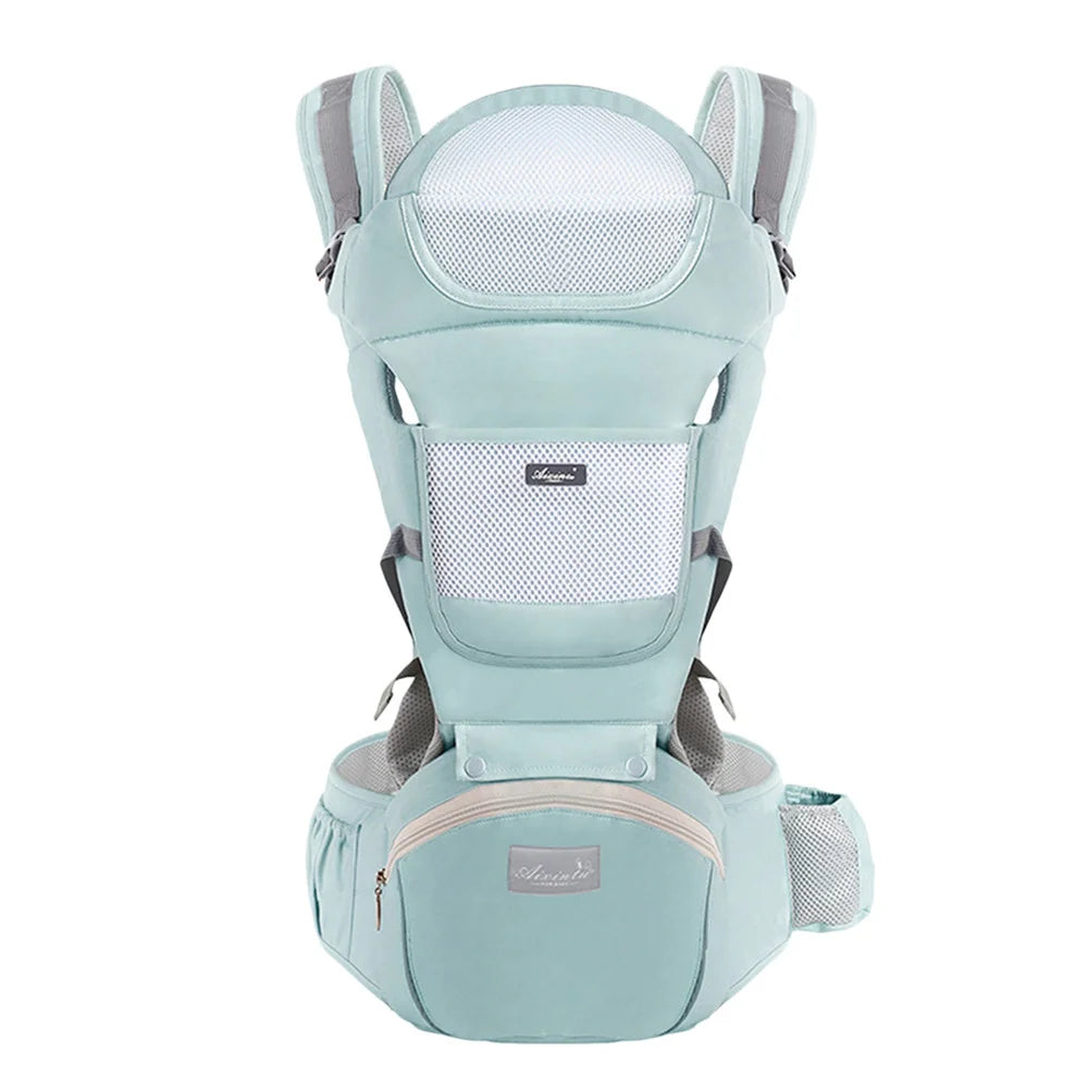 Ergonomic Baby Carrier Backpack with Hip Seat – Front Facing Kangaroo Wrap Sling for Travel - I YAN