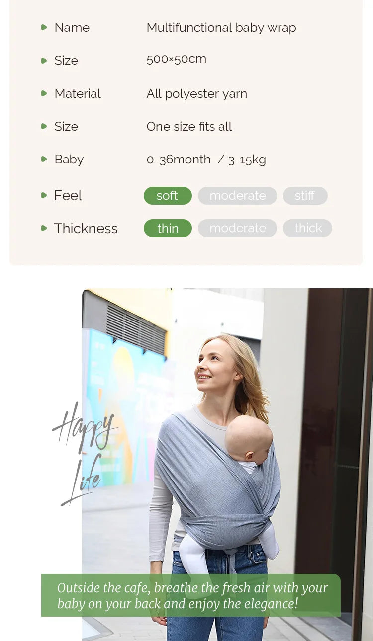 I YAN ergonomic baby backpack carrier with X-shaped support, adjustable straps, ideal for outdoor newborn carrying.