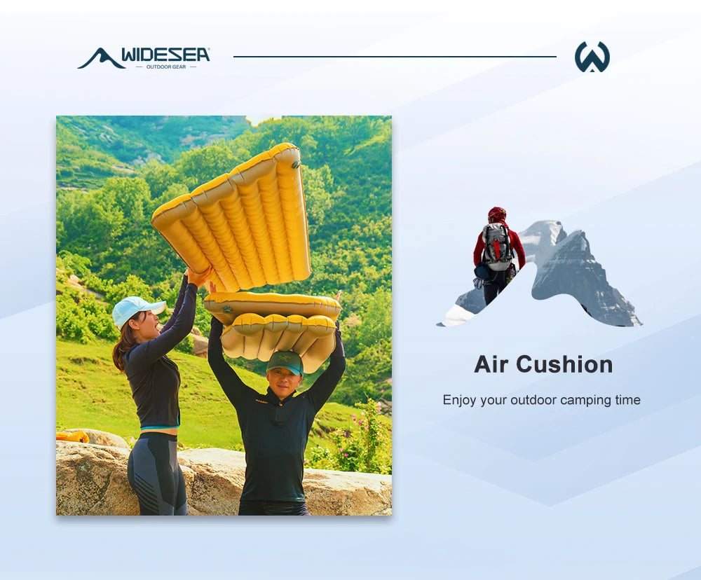 Camping Mat Air Mattress R8 20Dnylon Self-inflating Single Bed Mattress Tourist Tent Inflatable Sleeping Mats Supplies