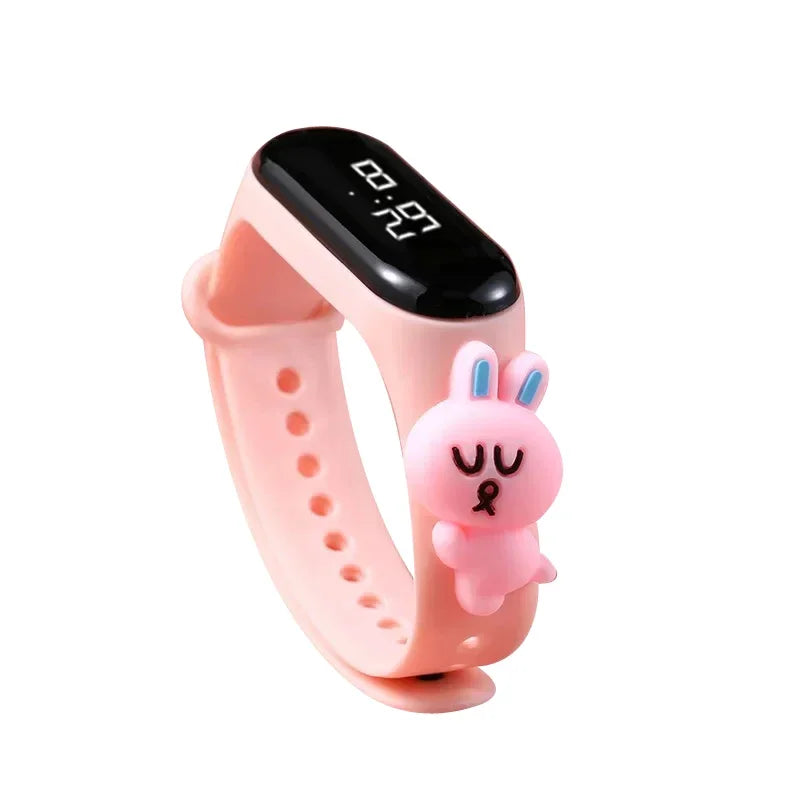 Waterproof Children's Smart Watch Cartoon LED Digital – Fun Electronics Wristwatch Birthday Gift for Kids Age 2-15 - I YAN