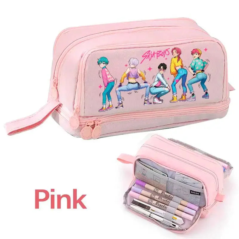 Demon Hunters Pencil Case – Multi-Functional Stationery Storage Bag - I YAN