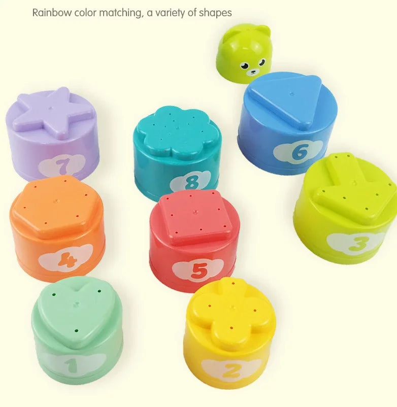 Kid Brain Response Battle Fold Cup by I YAN, featuring colorful foldable cups for hand speed and stacking game fun.