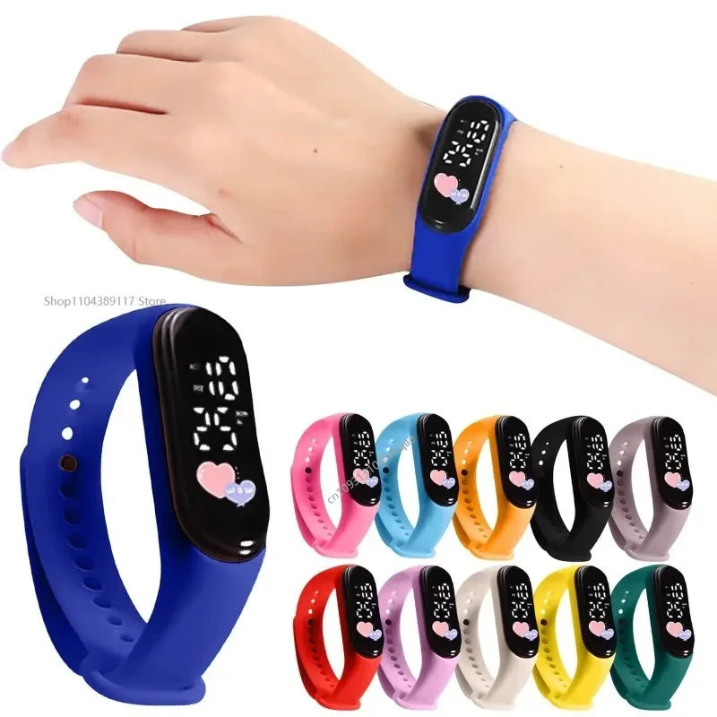 Kids LED Digital Watch – Cartoon Bracelet Wristwatch Birthday Gift for Boys & Girls | 12 Colors - I YAN