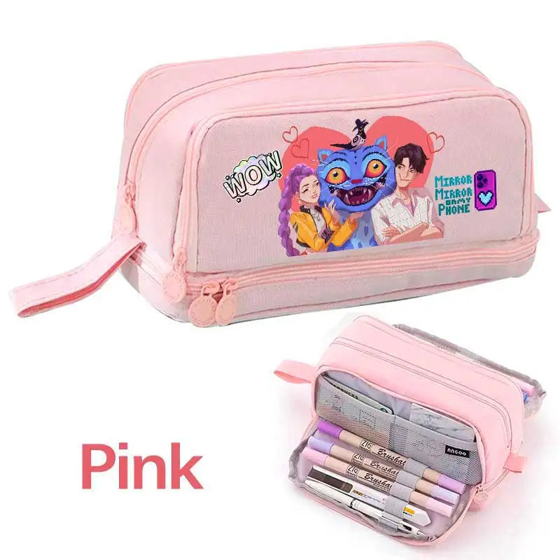 Demon Hunters Pencil Case – Multi-Functional Stationery Storage Bag - I YAN