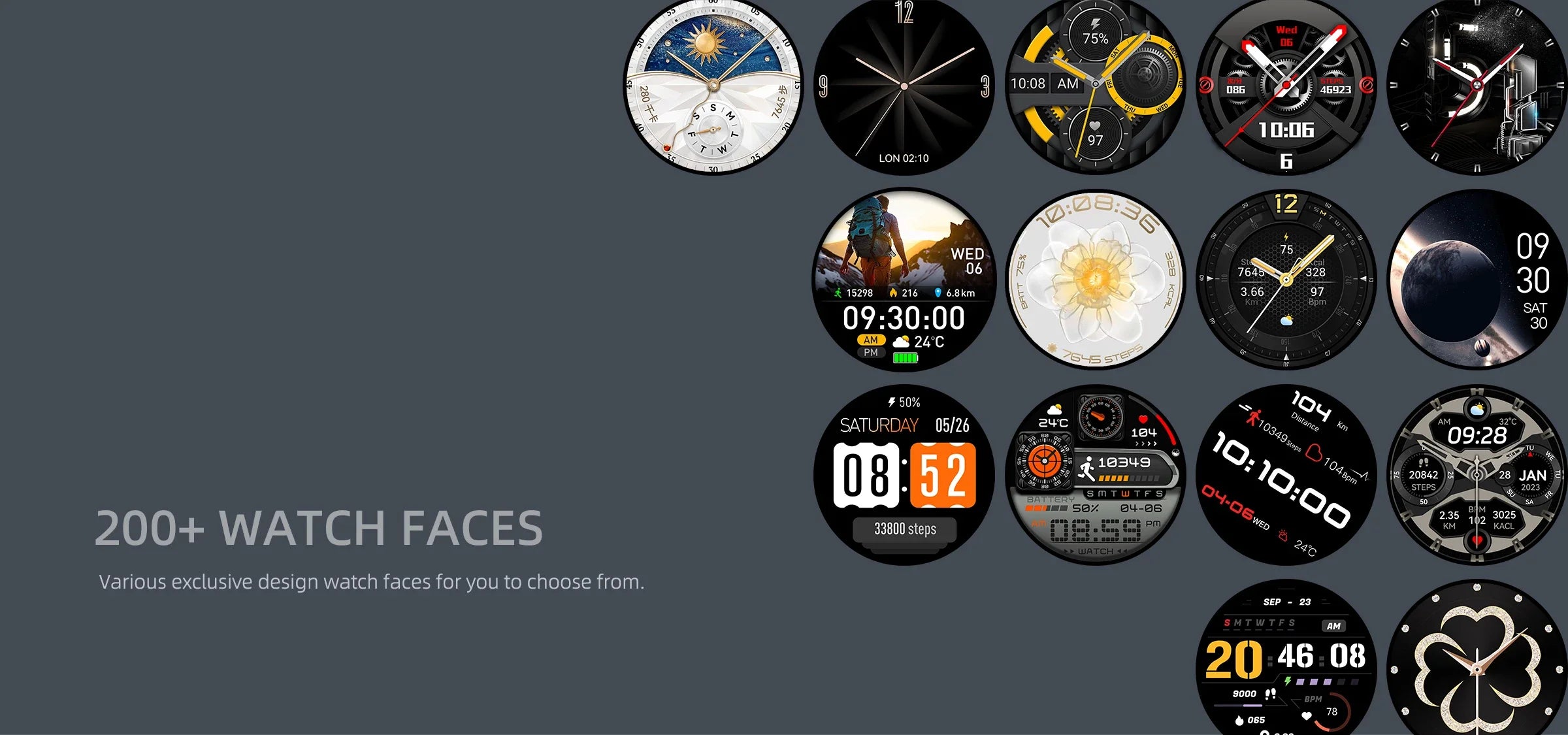 New GPS Positioning Smart Watch 1.32AMOLED 5ATM Waterproof Women Men Health Bluetooth Call 360mAh Compass 170+Sports Mode SmartWatch