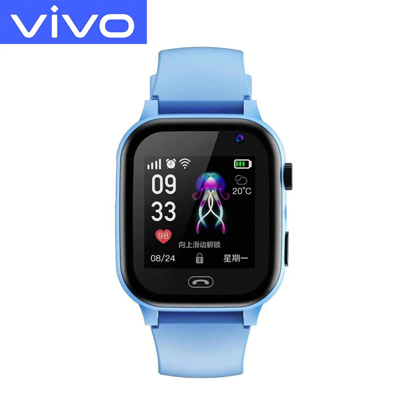 VIVO Mini Kids Phone 4G Smart Watch – 3-in-1 Call SOS Camera Cartoon Watch for Boys & Girls Gift 2026 - I YAN