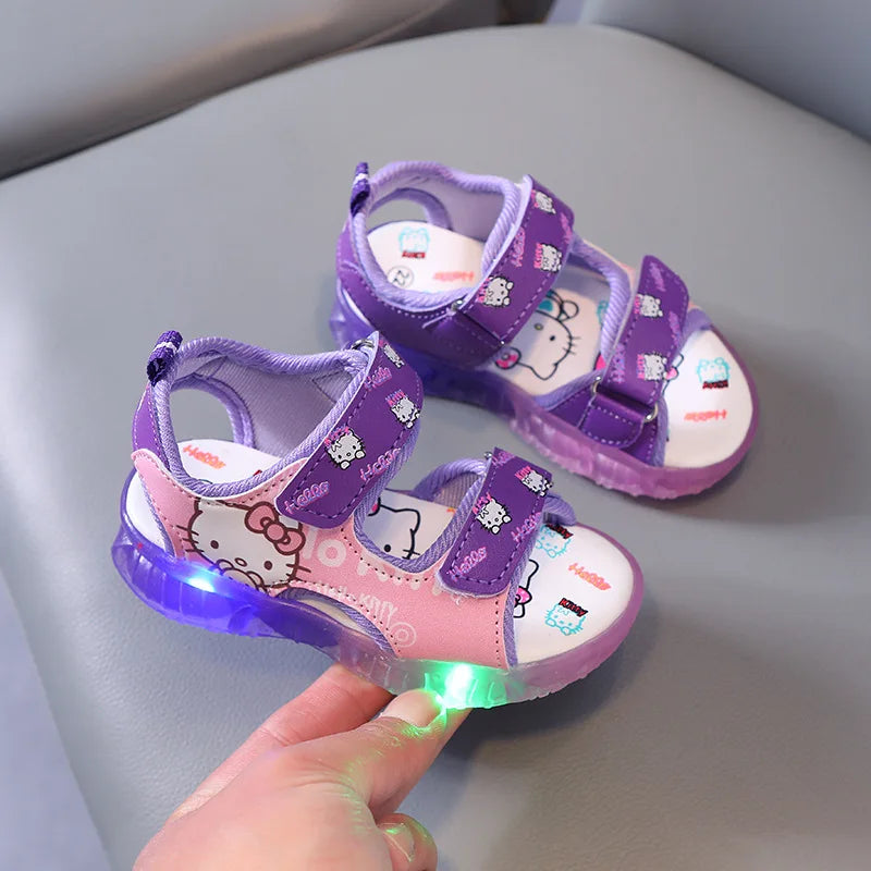 New cartoon girls Kuromi Kitty princess cute Sandals  non-slip soft Casual Shoes