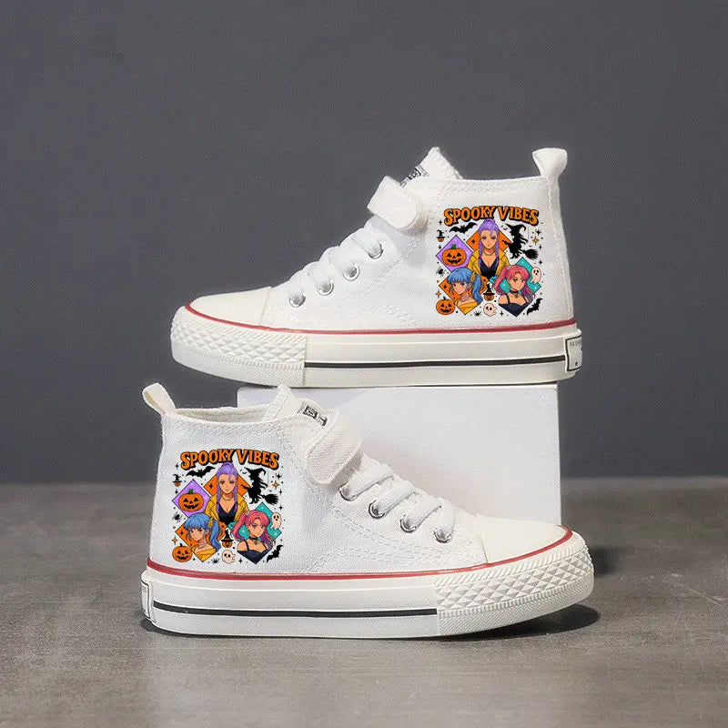 Demon Hunter Girls Casual Sport Canvas Shoes Autumn Party Children Cartoon Cute Sneakers Kids anvas Shoes Gifts Size 25-36