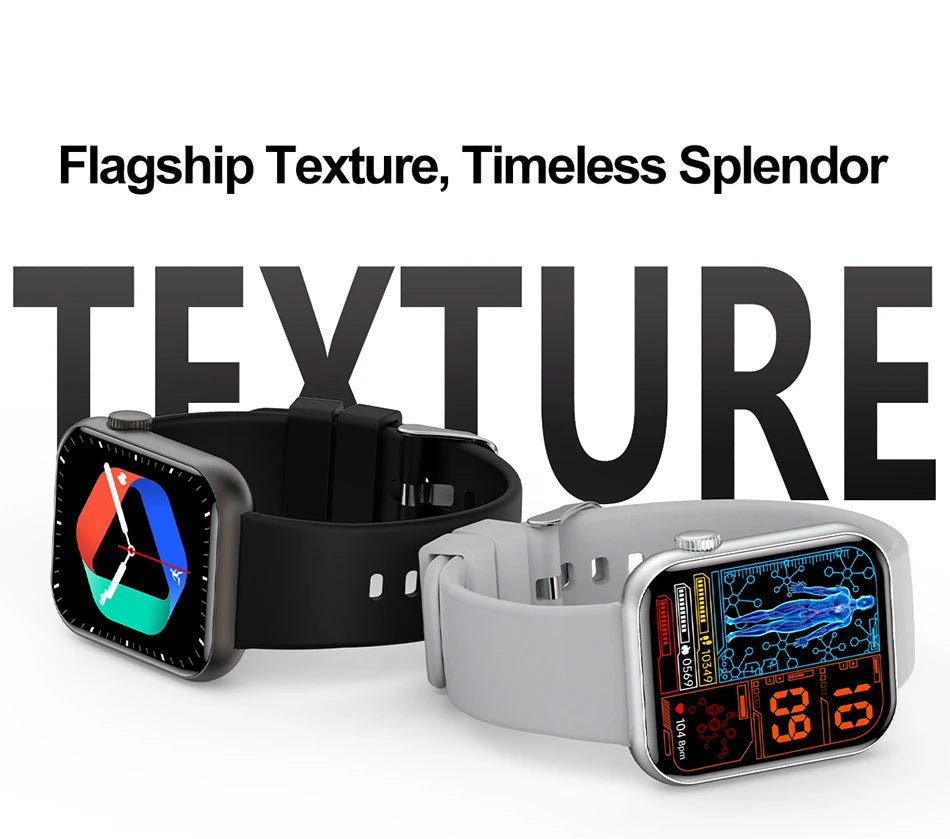New Smart Watch Full Touch Screen Bluetooth Call AI Voice Heart Rate Waterproof Watches Sports Bracelet Smartwatch Women