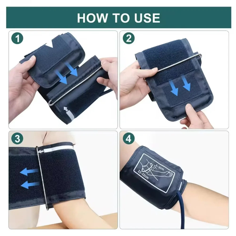 Rechargeable Blood Pressure Monitor Upper Arm BP Measure Device Automatic Tonometer Tensiometer Digital Health Sphygmomanometer