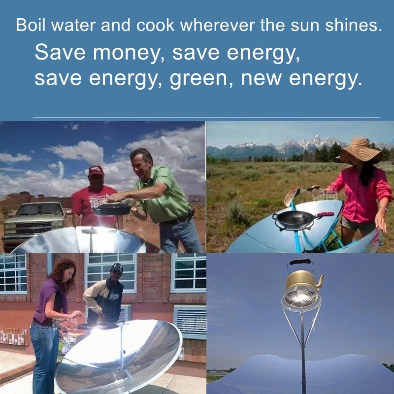 Concentrated solar stove foldable solar stove new type of solar stove no burning no carbon, boiling water for cooking